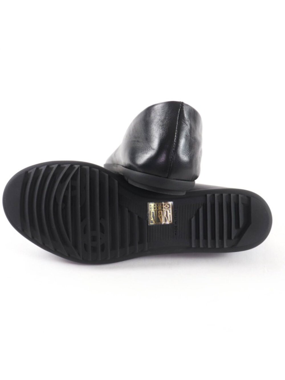 Chanel 25c Mary Jane CC Logo Leather Ballet Shoes Black - Picture 7 of 12